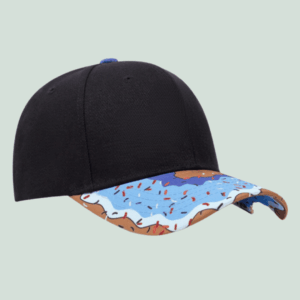 Unique Personality Donut Print Fashion Enthusiasts Pop Art Snapback