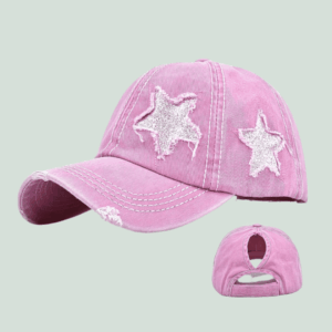 Embroidered 5-Pointed Star Distressed Hip-Hop Culture Snapback